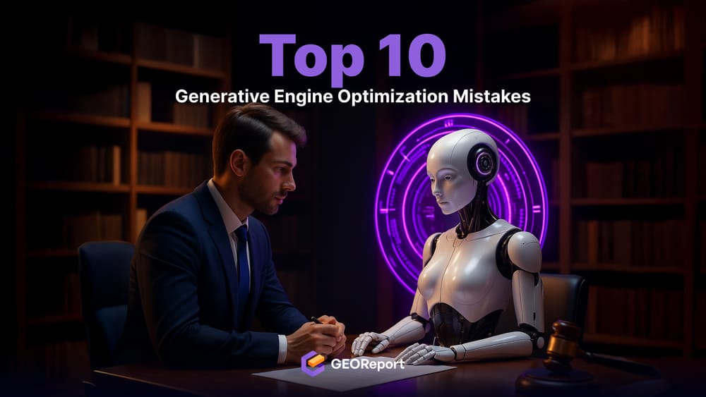 Top 10 Generative Engine Optimization Mistakes That Make You Invisible to AI